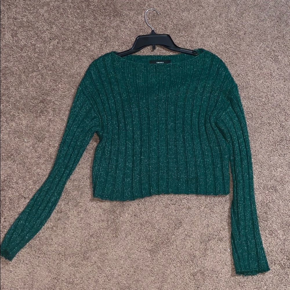 Lettuce Edge Crop Sweater